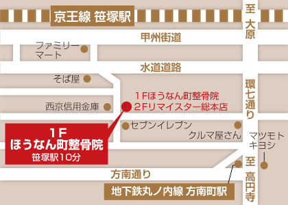 ほうなん町整骨院-地図